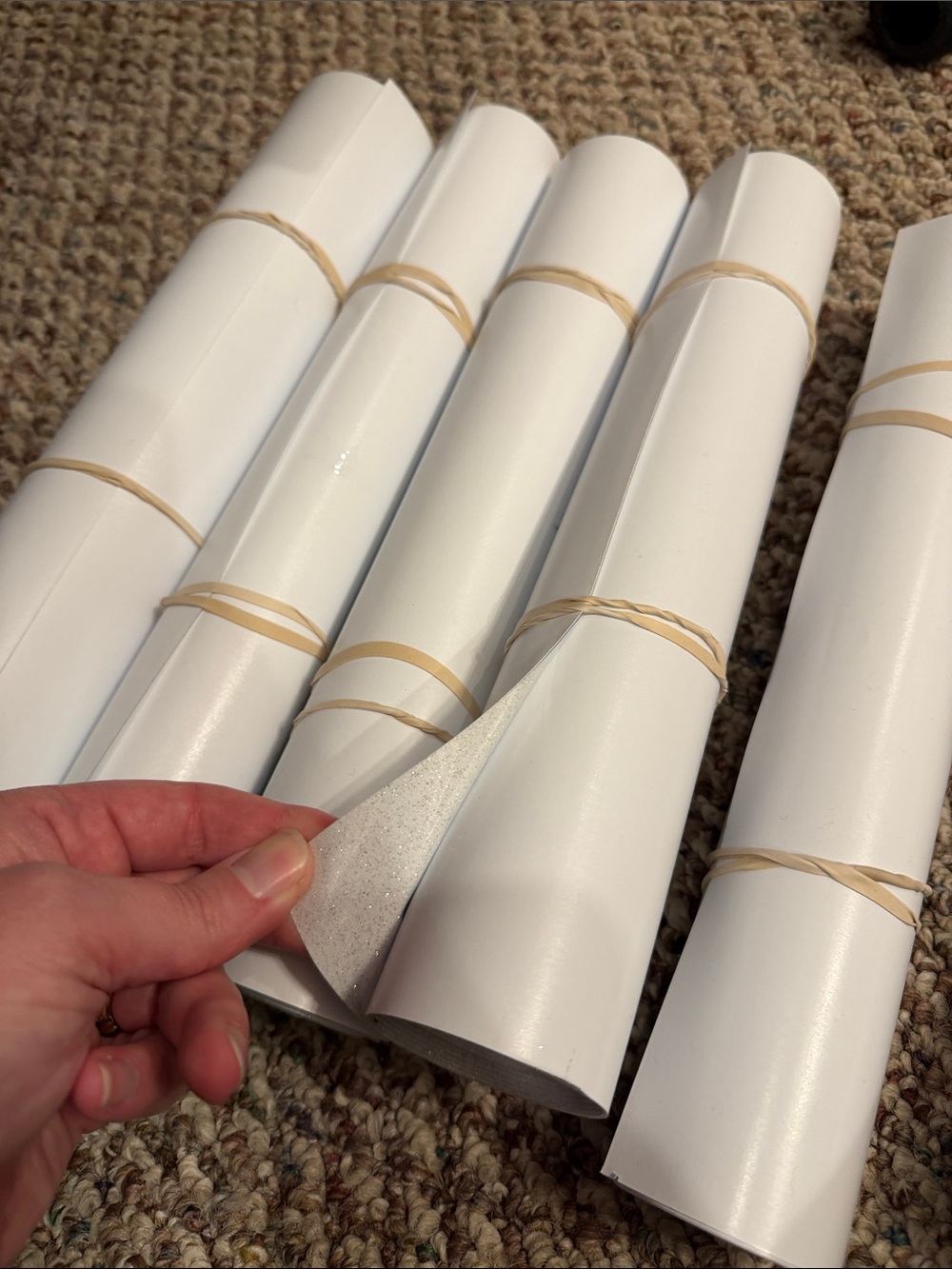 Cricut- White Glitter Iron On